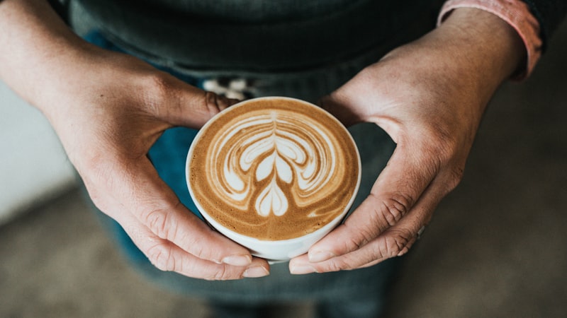 Couple sharing morning ritual together
